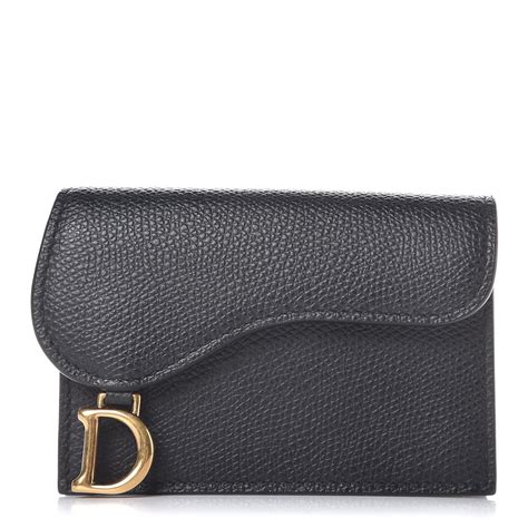 christian dior saddle card holder|lady dior flap card holder.